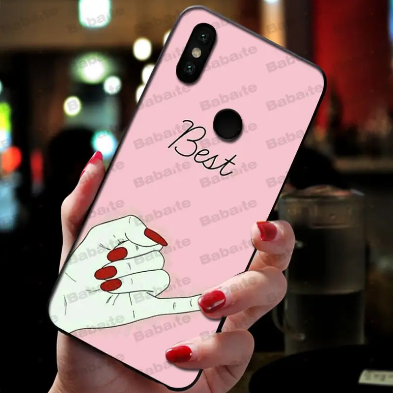 Силиконовый чехол для телефона Babaite Best Friend Girlfriend Boyfriend Shopping girl xiaomi mi 8se mi8lite note2 note3