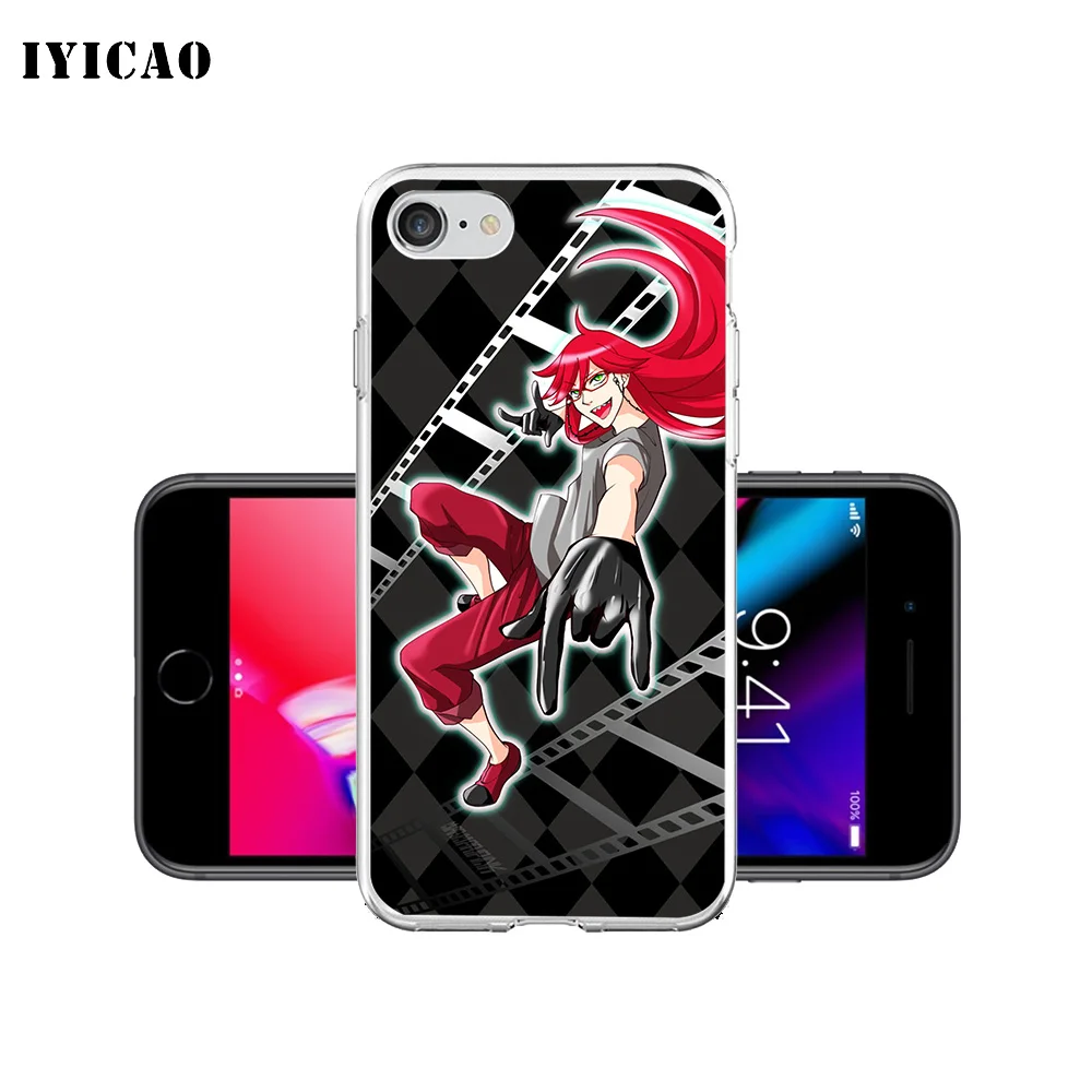 IYICAO Черный Дворецкий Grell Sutcliff Мягкий силиконовый чехол для телефона iPhone X XR XS MAX 6 6s