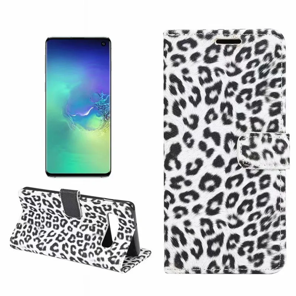 Для samsung Galaxy S10E S10 Plus S9 S8 кожаный чехол-книжка с леопардовым принтом чехол-кошелек для samsung Note 10+ 10 Pro 9 8 чехол