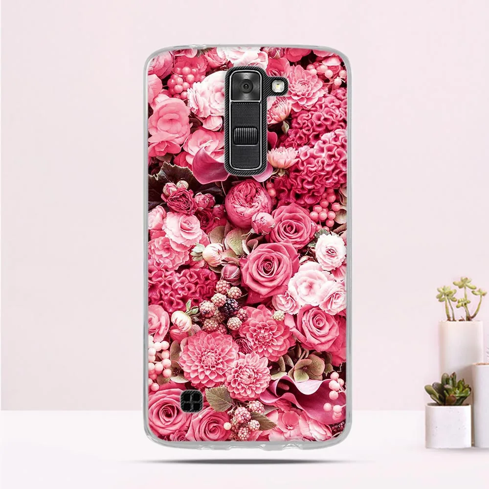 Задняя крышка для LG K7 Tribute 5 LS675 X210 X210DS силиконовый чехол ТПУ Cat 3D с рисунком