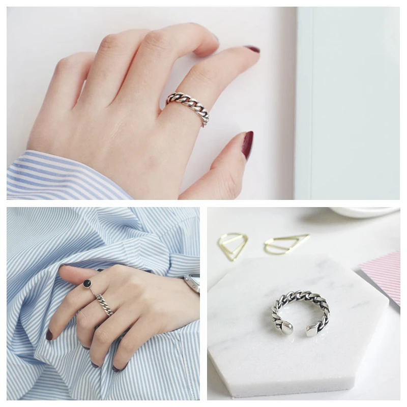 Кольцо из чистого серебра 925 пробы в стиле панк унисекс|ring for|rings for womenring ring |