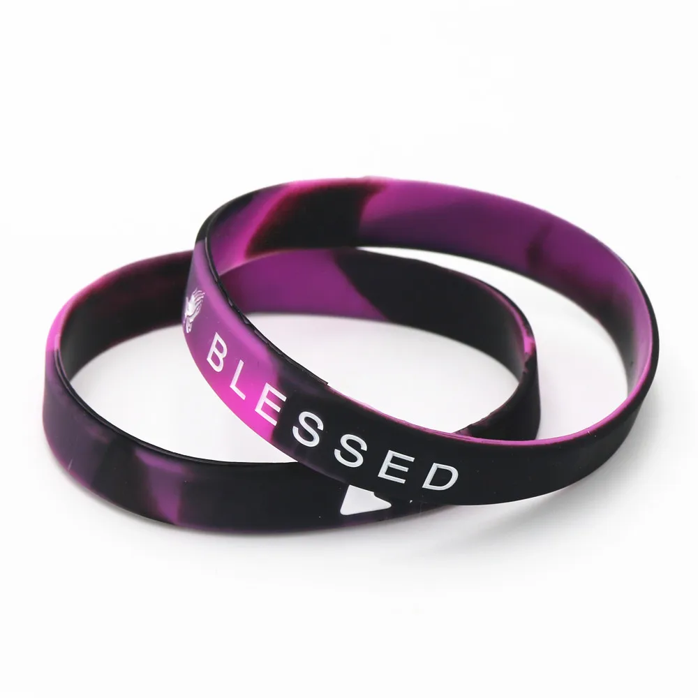 LUKENI 1 шт. Новый благословил Wristband Силикона леггинсы спортивные штаны микс Цвет