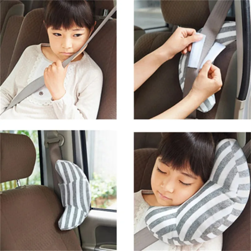 Children's Neck Headrest Seat Belt Shoulder Pads Removable Child Stroller Car Sleep Pillow Seatbelt Cushion Pad Head Support | Мать и