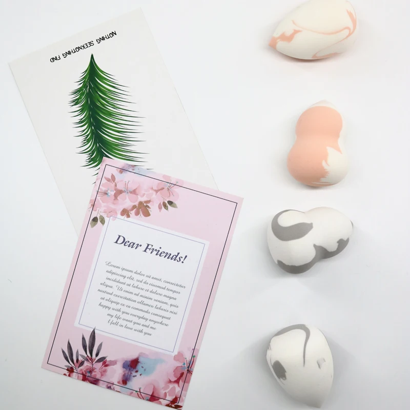 2 шт./лот спонж для нанесения основы под макияж косметическая пудра без пятен