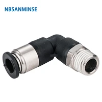10pcslot spl male thread elbow fitting 18 14 38 12 90 degree l type pneumatic fittings elbow air stop valve nbsanminse