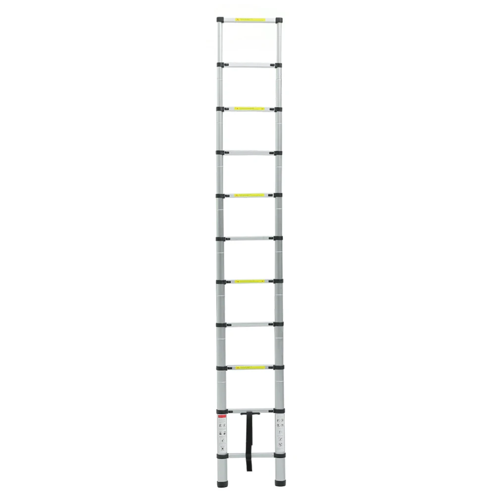 3.2m Multi-Purpose Alloy Aluminum Retractable Multifunctional Telescopic Single Straight Extension Extendable Ladder | Инструменты