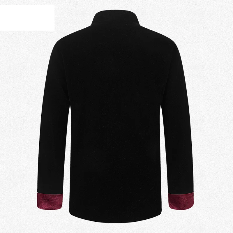 Куртка Кунг фу мужская с вышивкой пиджак по обеим сторонам Размеры M L XL XXL 3XL