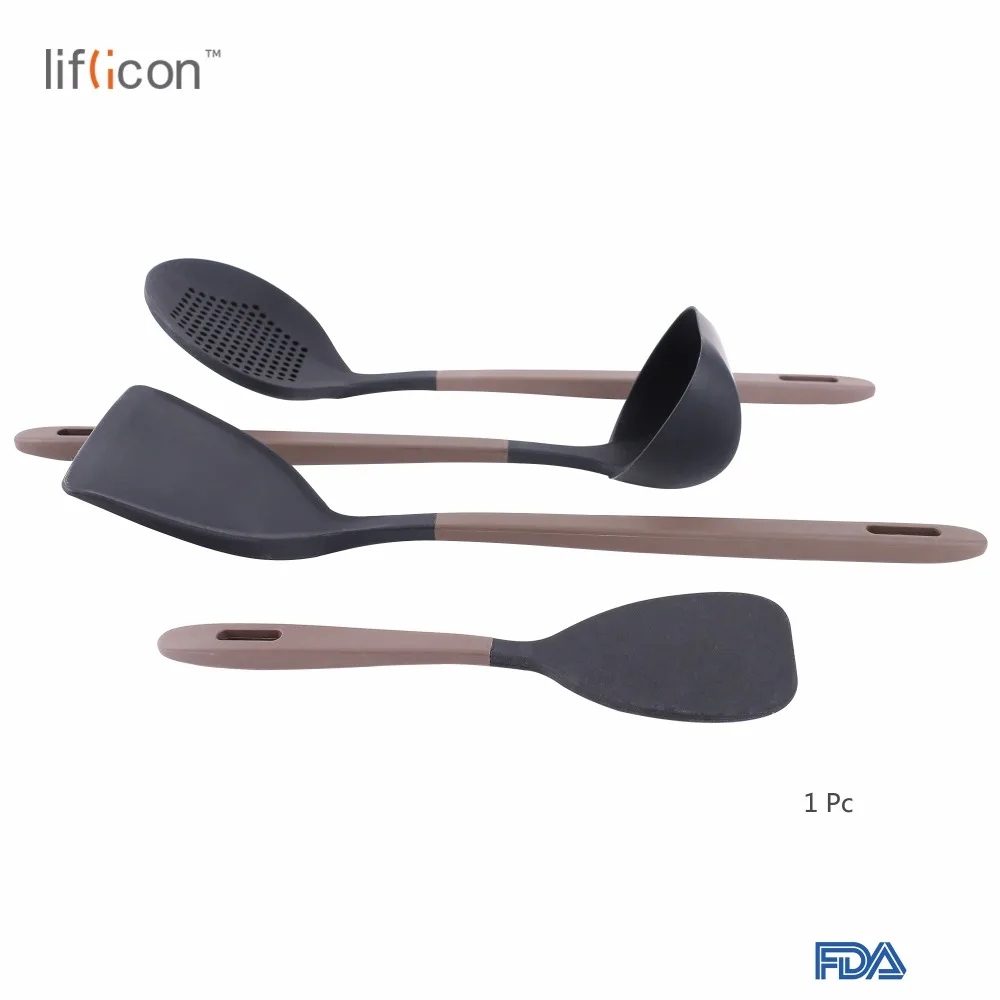 Liflicon силиконовые инструменты для приготовления пищи Set-Premium кухонные инструменты принадлежности-1 Laddle, 1 Skimmer, 1 Rice Paddle, 1 Turner-термостойкие