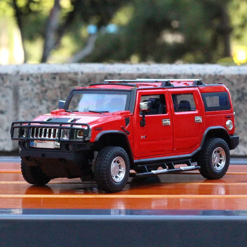 Cool Die-cast Model Car 1:24 scale car carros de metal toys for children/ kids1:24 For Hummer H2 SUV mkd52 | Игрушки и хобби
