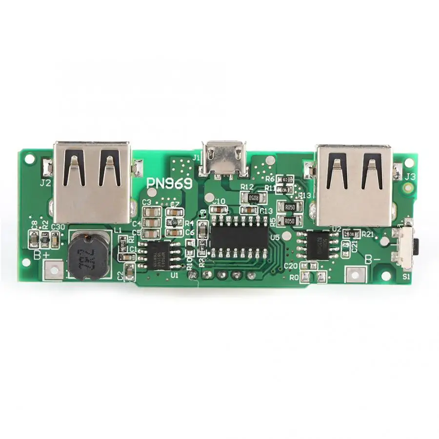 Модуль питания печатной платы для зарядного устройства с двумя USB портами 5 в 2 А 139