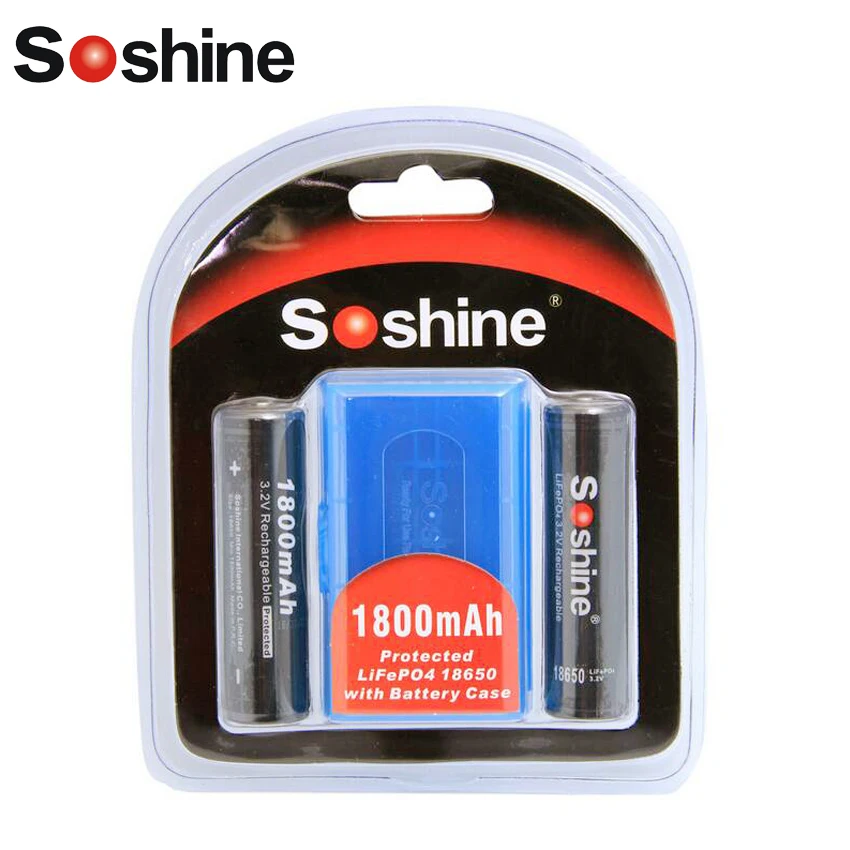 Аккумулятор Soshine 3 2 в 1800 мАч 18650 шт./лот|cell battery replacement|cell fitbattery trimmer |