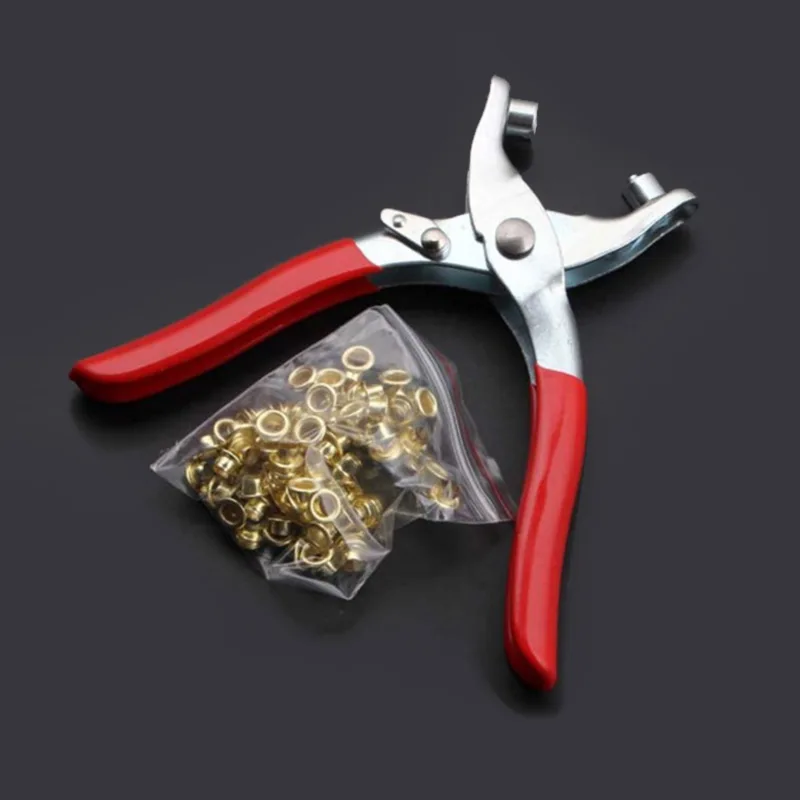 4 мм латунные люверсы и плоскогубцы для установки в Комплект кожи холст вся