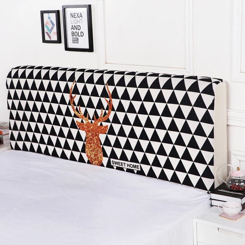 Защитный чехол на кровать с изображением скандинавского мультяшного узора из