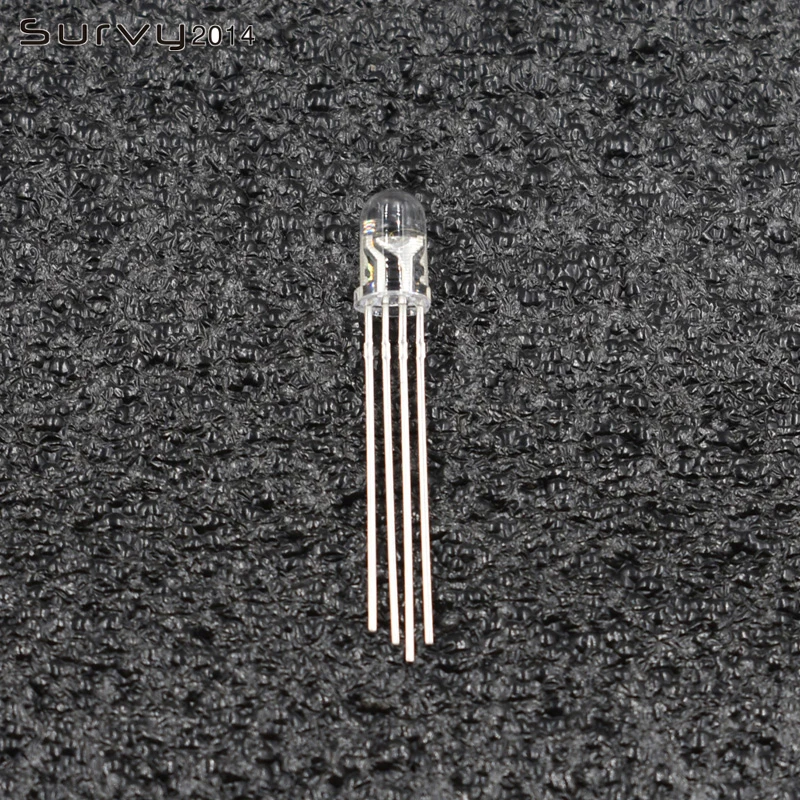 50PCS anode F5 5~ 100 шт 5/10 мм круглый Общий Анод RGB/катод F5/F10 светодиодный светильник, красные, зеленые, синие, прозрачный - Цвет: 50PCS anode F5