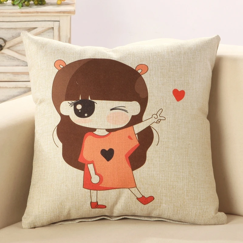 RUBYLOVE 45*45 см пара серии диван Чехол для подушки в офис подушка автомобиля поясная
