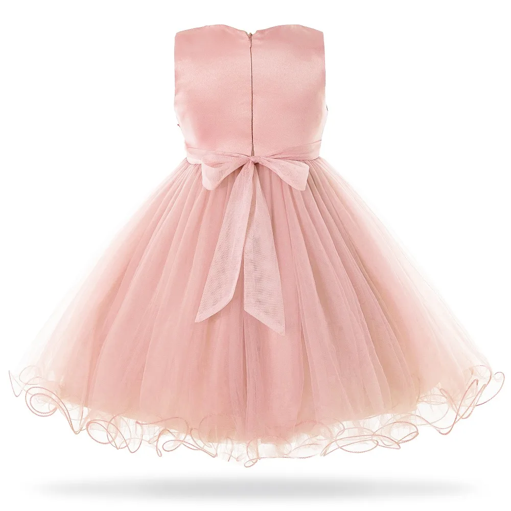 Cielarko Pink White Flower Girl Wedding Dress Kids Formal Party Ball Gown Frock For 3-10 Year Children Birthday Princess Dresses | Детская