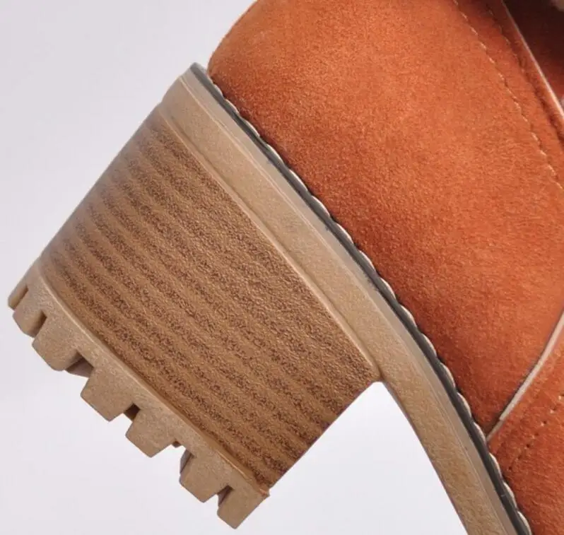 Женские зимние ботинки на высоком квадратном каблуке; chaussure; теплая женская обувь на меху; zapatos mujer sapato; ботинки до середины икры; XZ180051