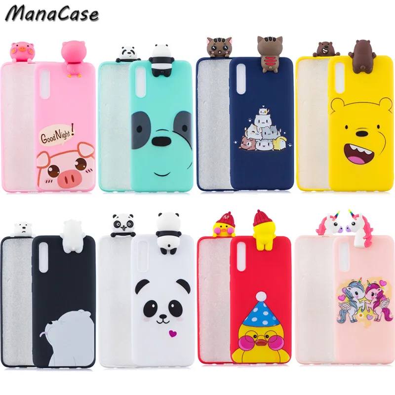 Милый 3D простой чехол для телефона с изображением панды радуги лошади животных