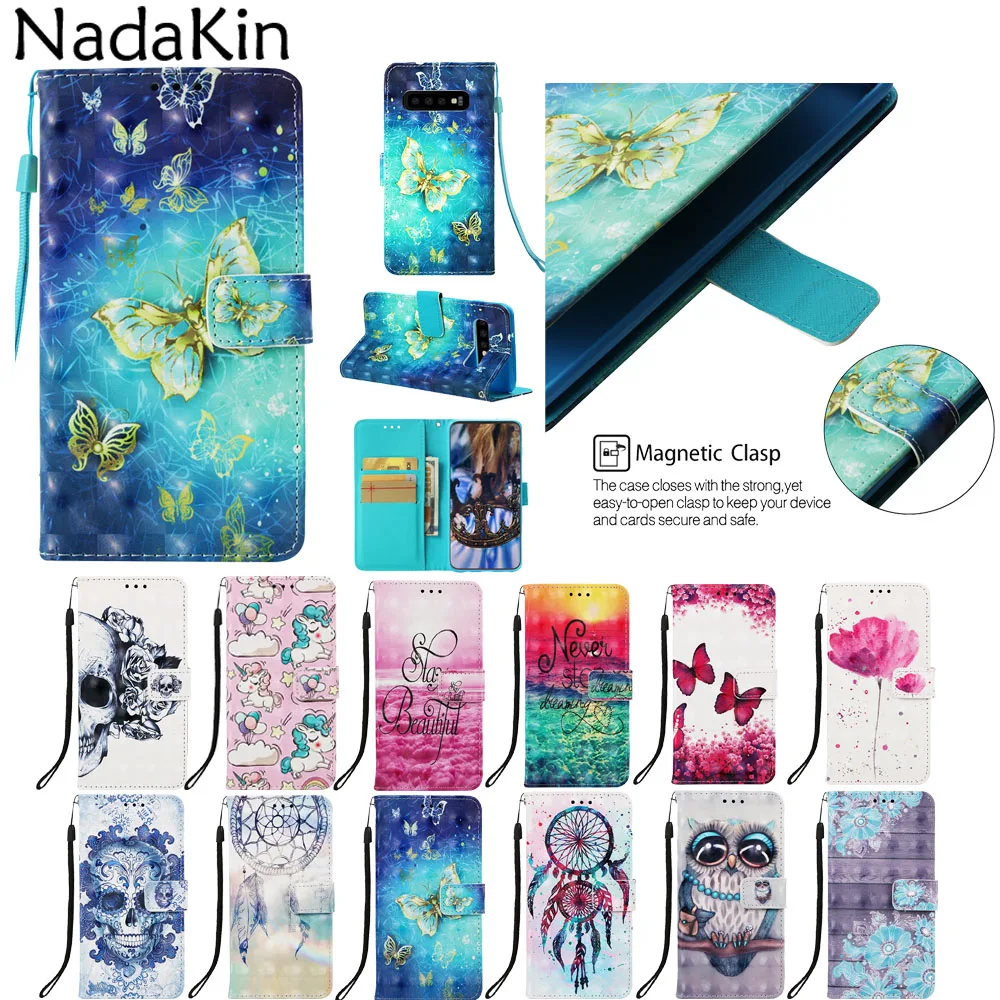 Для samsung Galaxy S10e S10 S9 S8 J6 плюс J4 Core S7 край A9 A7 2018 Примечание 10 8 9 Чехол книжка чехол