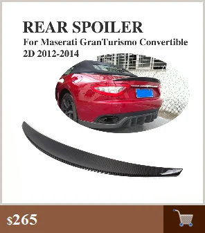 Задний бампер диффузор спойлер для Maserati granturismo 2 двери 2006- FRP/углеродного волокна черный задний вытяжной диффузор для губ