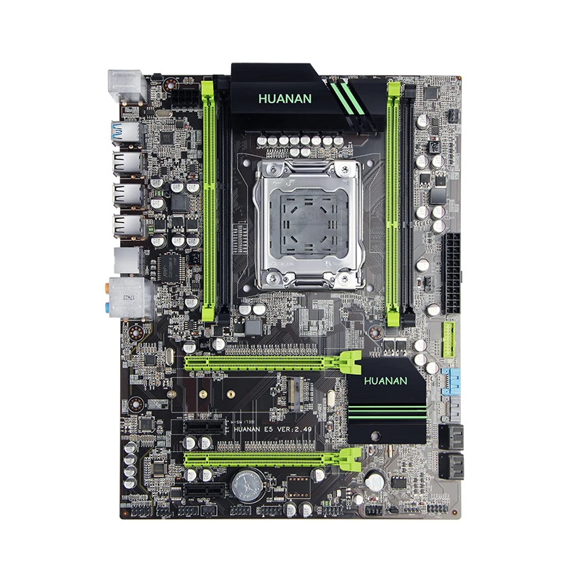 HUANAN ZHI X79 motherboard with M.2 SSD slot cheap motherboard with CPU Xeon E5 2660 V2 RAM 32G(4*8G) RECC GTX960 4G Video card