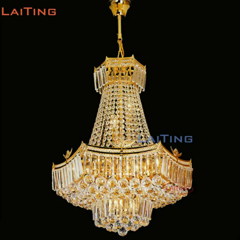 Laiting Lighting Ислам стиль Золотой Античный прозрачный K9 Хрустальная подвеска Церковь