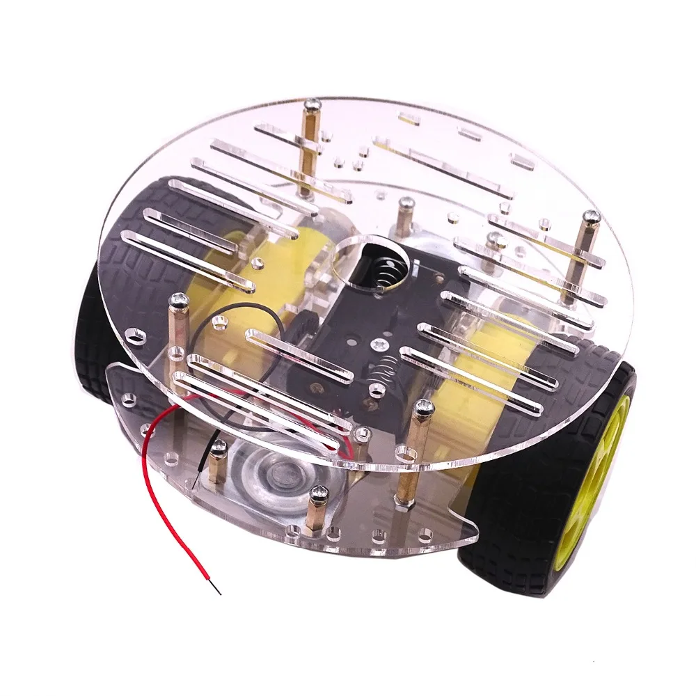 

Умный круглый автомобильный робот 2WD, двухслойный комплект шасси с датчиком скорости для Arduino