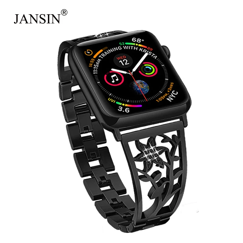 Алмазный браслет для Apple Watch Band 38 мм 40 42 44 женский ремешок iwatch серии 5 4 3 2 1