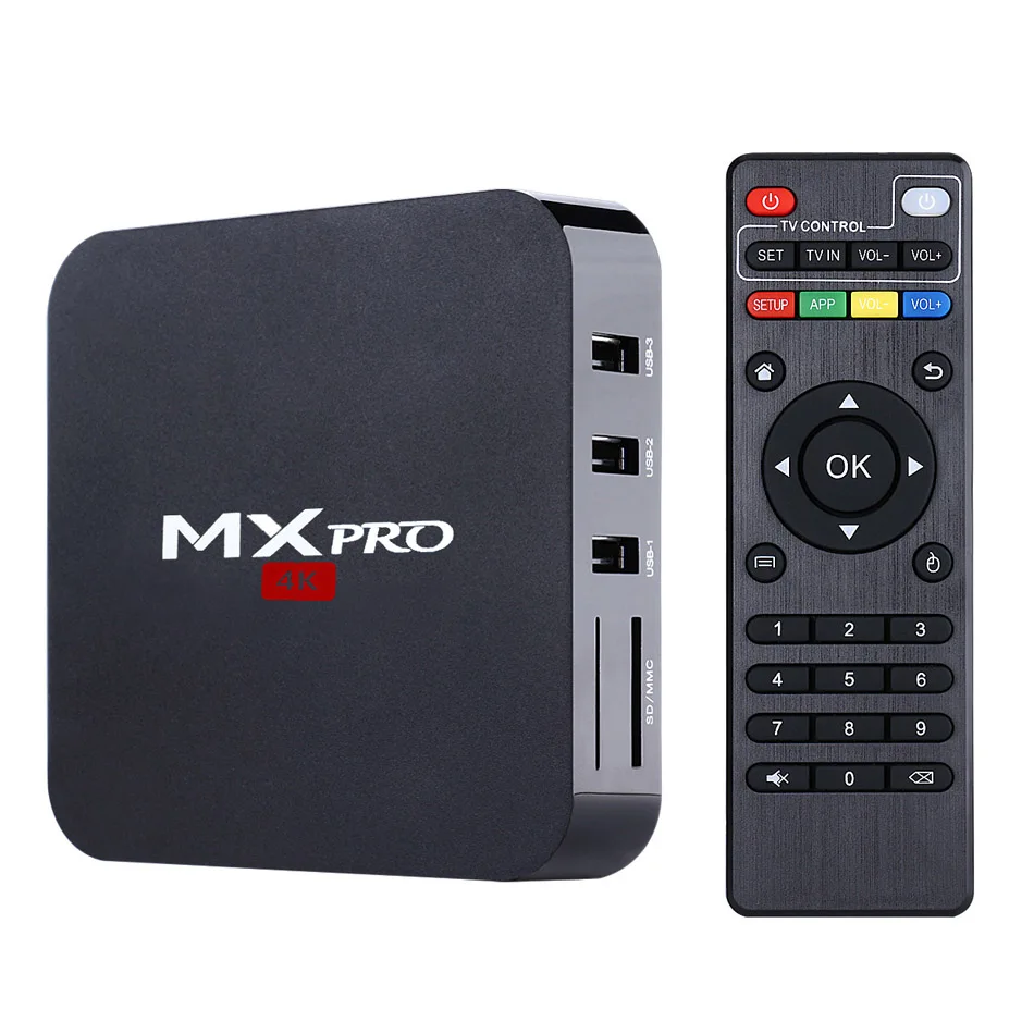 Новый Android 4.4.2 TV Box MX PRO S905 Amlogic Quad Core 1 Г/8 Г Коди 16.0 Загружен Добавить дополнений WiFi H.