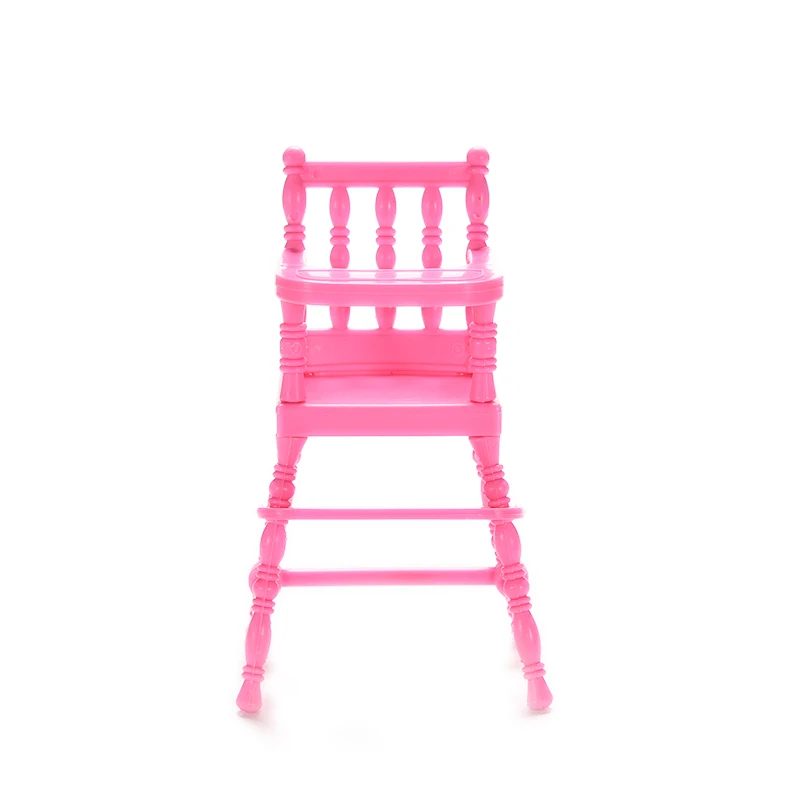 Pink Furniture Pretend Toy Accessories Portable Child Dining Chair For Girl Doll Beautiful Clothes Shoes Dolls House | Игрушки и хобби
