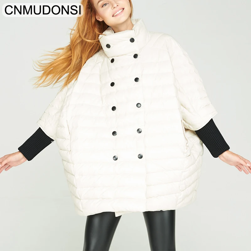 Ультра-светильник пуховик женский плащ пальто свободного покроя теплый 2018