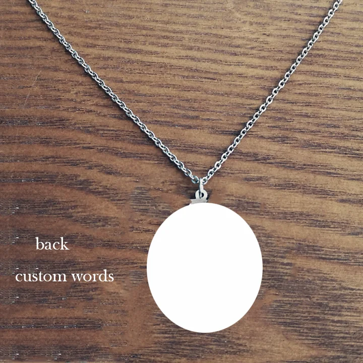 Заказное животное ожерелье с фото из нержавеющей стали на заказ Выгравированные