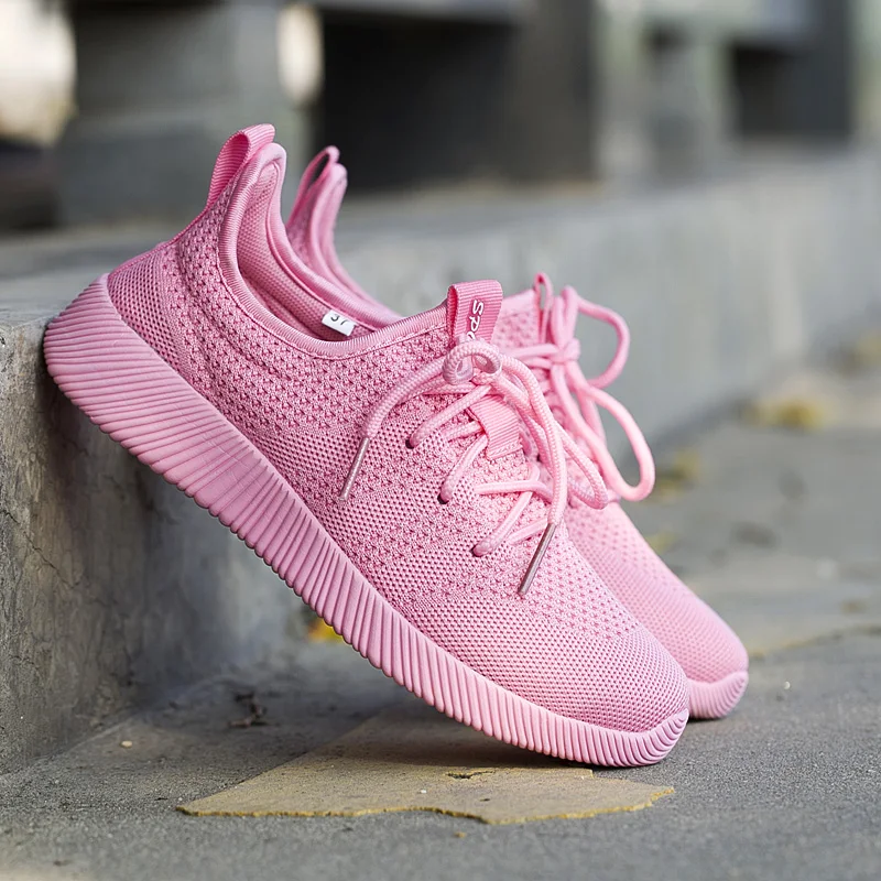 FANPAO Мода 2019 г. мокасины для прогулки обувь слипоны мужчин сетки Flyknit повседневное
