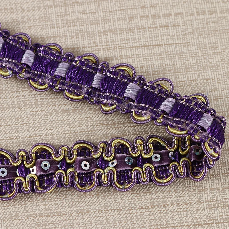 15 м/лот 2 5 см широкие блестящие кружевные занавески с отделкой лампа для одежды