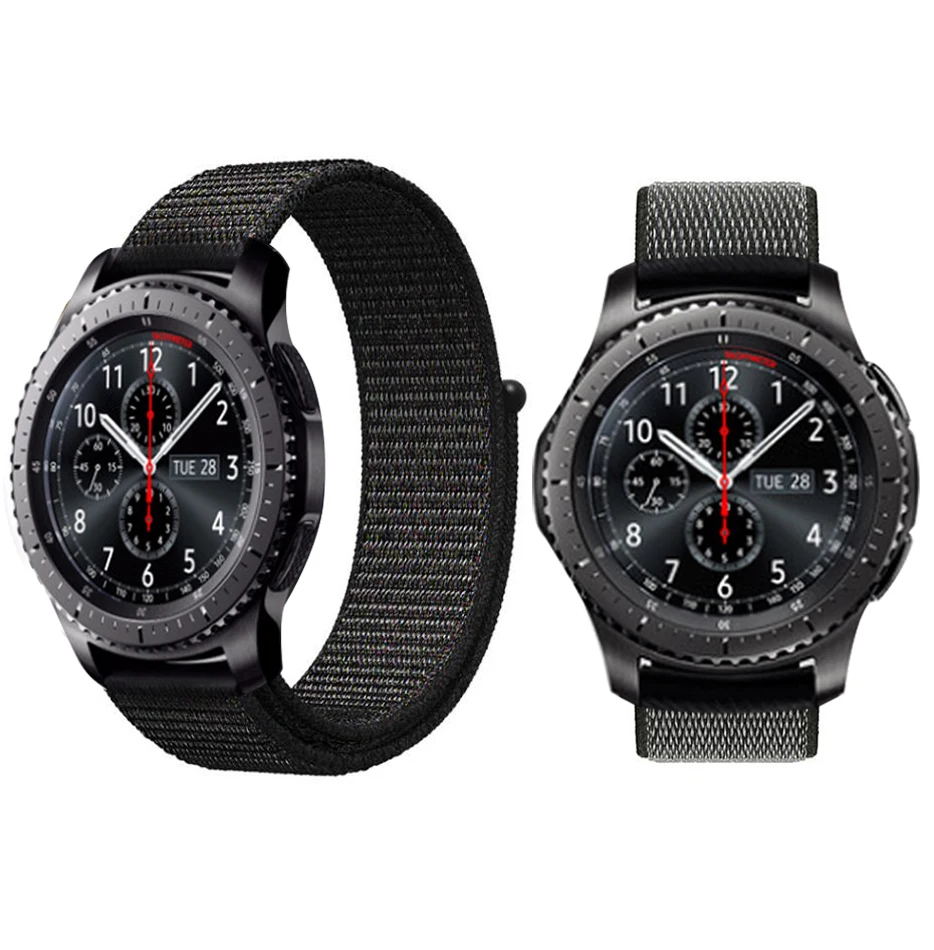 Ремешок нейлоновый для Samsung Gear S3 Classic Frontier спортивный браслет с тканевой петлей