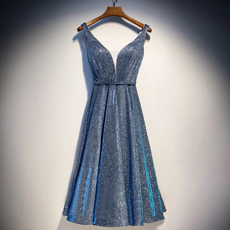 Китайское вечернее платье модное блестящее с V-образным вырезом элегантные