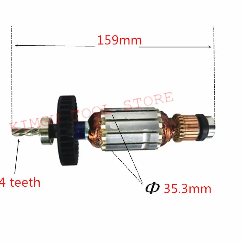 

AC 220-240V Armature Motor Rotor 518171-4 518154-4 Replacement for MAKITA HP1631 HP1631K HP1630 515309-2 rotor Electric Trimmer