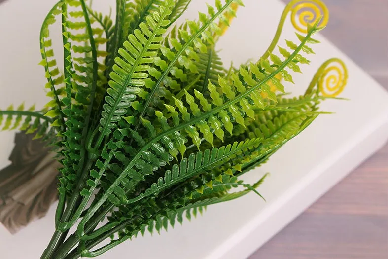 Абрикосовая 7 вилка трава гиппокампа цветок зеленая искусственные цветы для дома