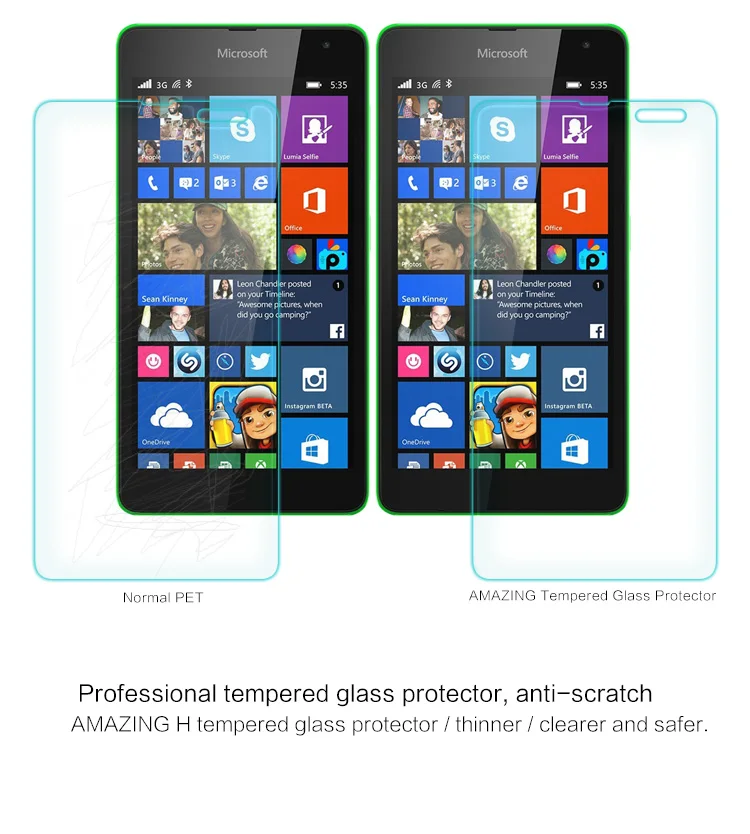 9 H Закаленное Стекло Для Microsoft Nokia Lumia 430 520 532 535 540 550 625 630 640 XL 640XL 650 820 Защитная Пленка