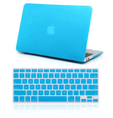 Прорезиненный матовый металлический жесткий чехол силиконовый для Apple Macbook Air 11