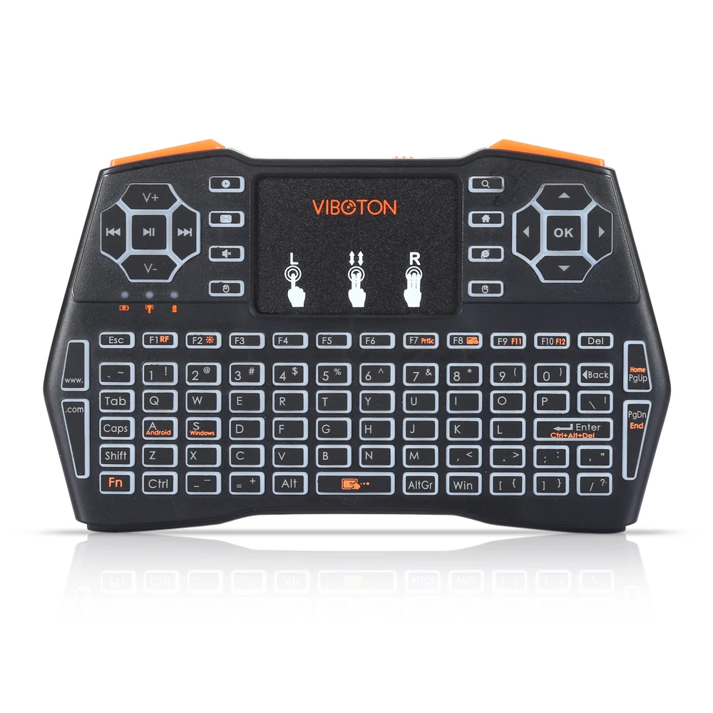 Новое поступление viboton i8 Плюс 2.4 г Беспроводной Клавиатура Fly Air Мышь Touchpad