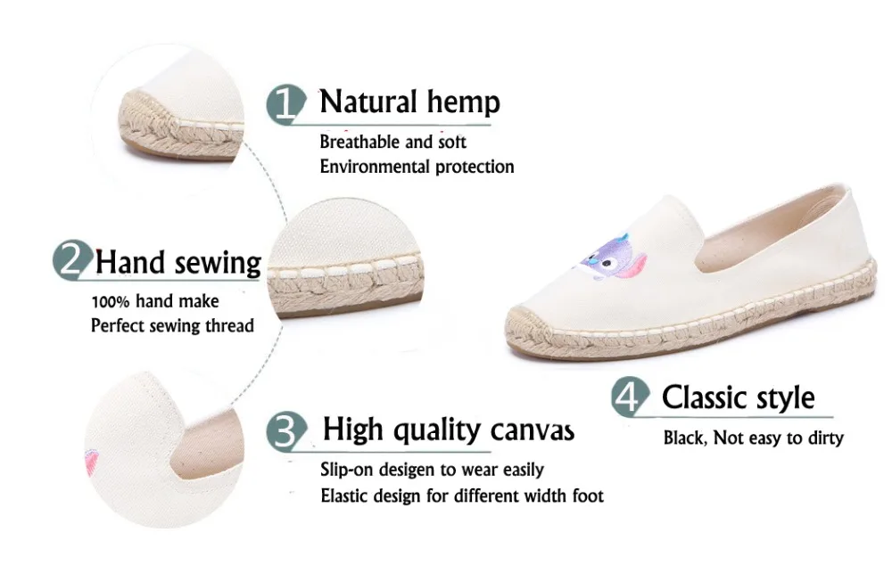 Новинка 2019 года Alpargatas espadrilles удобные слипоны с рисунком Женские Повседневные