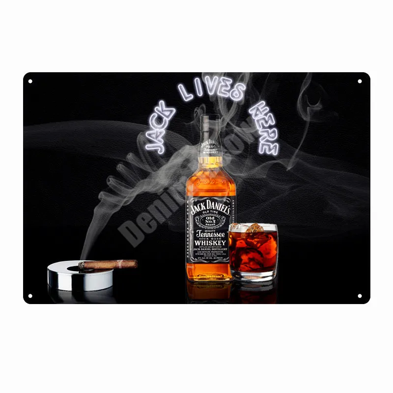 Q Jack Wine Whiskey винтажная металлическая жестяная вывеска для паба, бара, казино, домашний декор, пивная рекламная тарелка, постер, Настенная художественная наклейка N277 - Цвет: Q