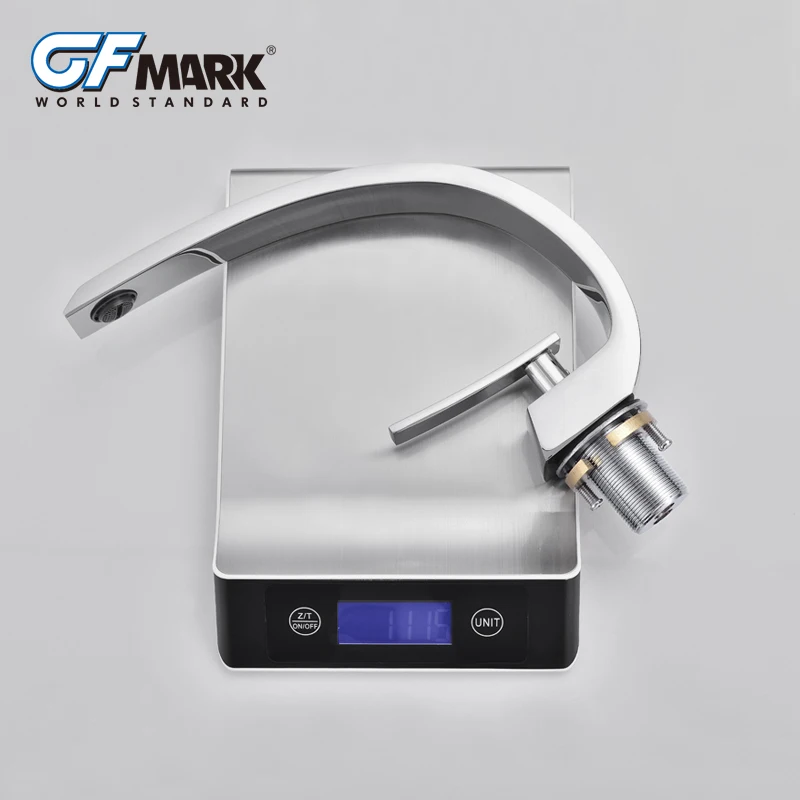 GFmark Basin Faucets Bathroom Mixer Tap Brass Washbasin Faucet Single Handle Hole Modern Chrome Crane For | Обустройство дома