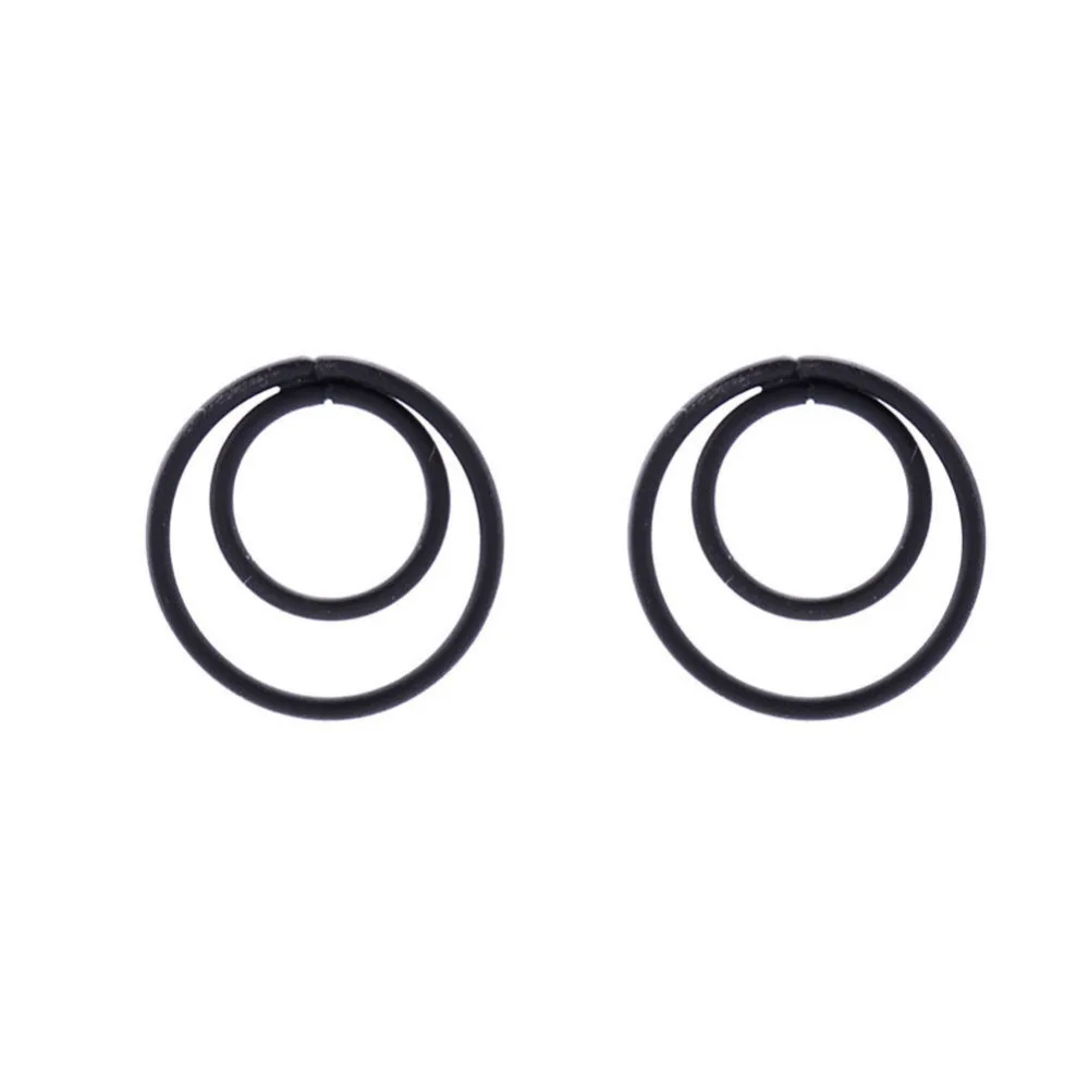 1 пара Для женщин Простые серьги полые геометрические бар круг уха Серьги