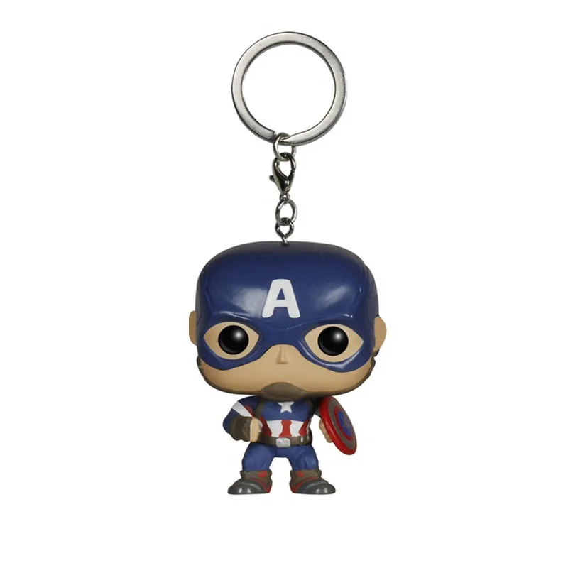 Funko Pop брелок Marvel Капитан Америка Фильм аниме для ключей Мстители: Бесконечность