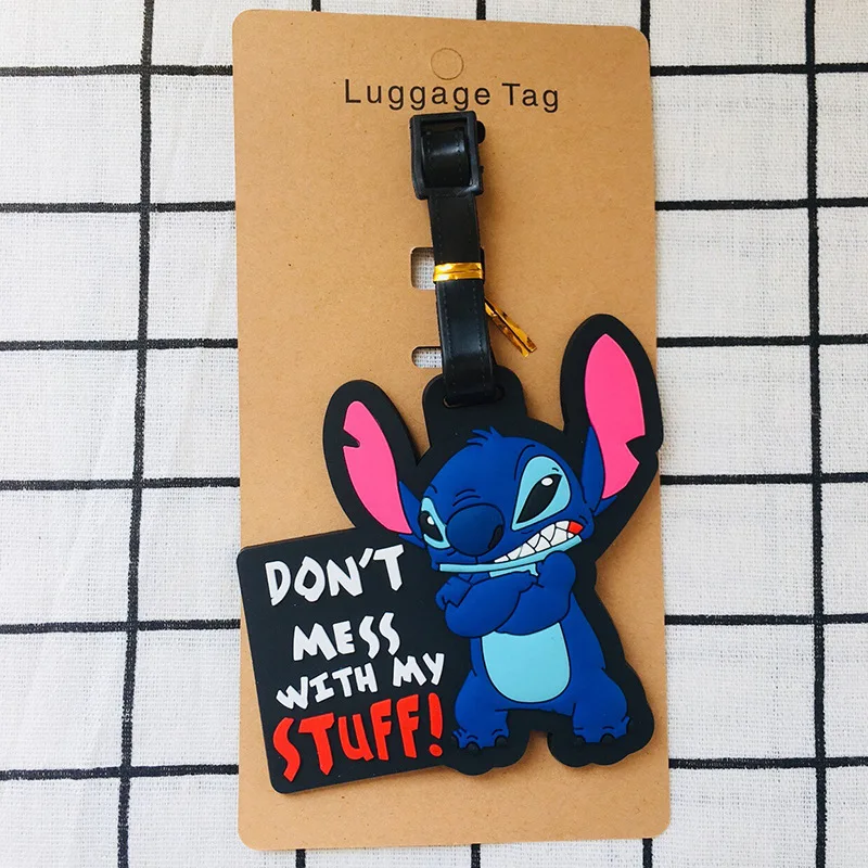 see chart IVYYE Stitch Eeyore аниме аксессуары для путешествий багажная бирка на чемодан ID адрес портативный держатель тегов багажная этикетка Новинка - Цвет: see chart