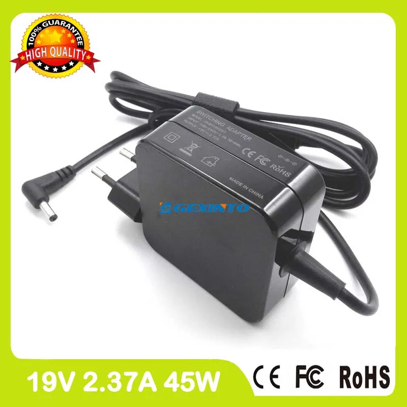 

19V 2.37A 45W ac адаптер питания зарядное устройство для ноутбука Asus VivoBook X456UB X456UF X456UJ X456UQ X456UR X456UV EU Plug