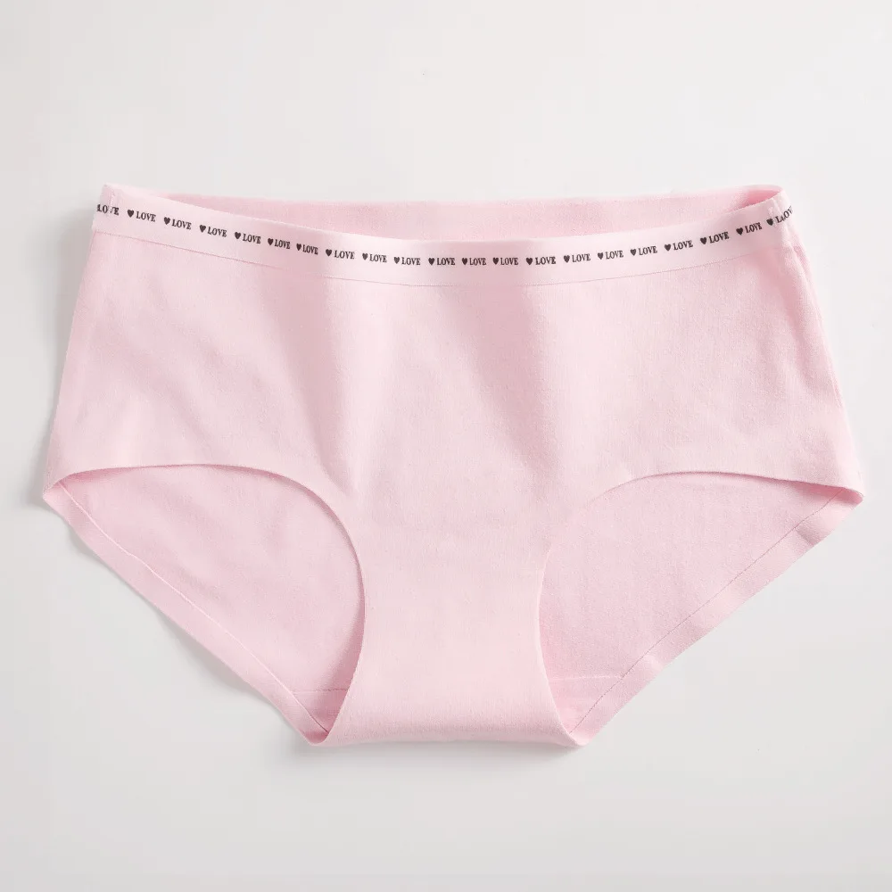 pink Новое нижнее белье женские сексуальные трусики хлопковые трусы дышащие Бесшовные трусики женские шортики хлопковые трусики нижнее белье-шорты для женщин - Цвет: pink