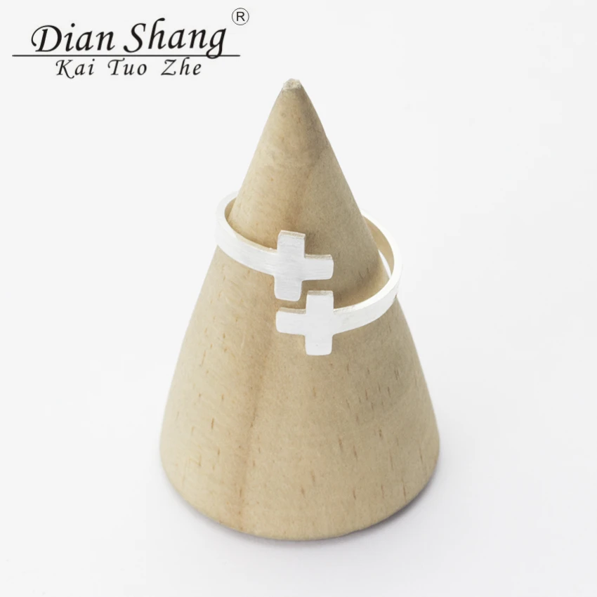 Нержавеющая сталь Кольца для Для женщин двойной крест греческие христианской